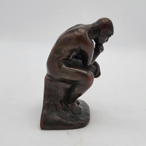 Rodin's The Thinker Bronze Bookend - Picture 2 of 6